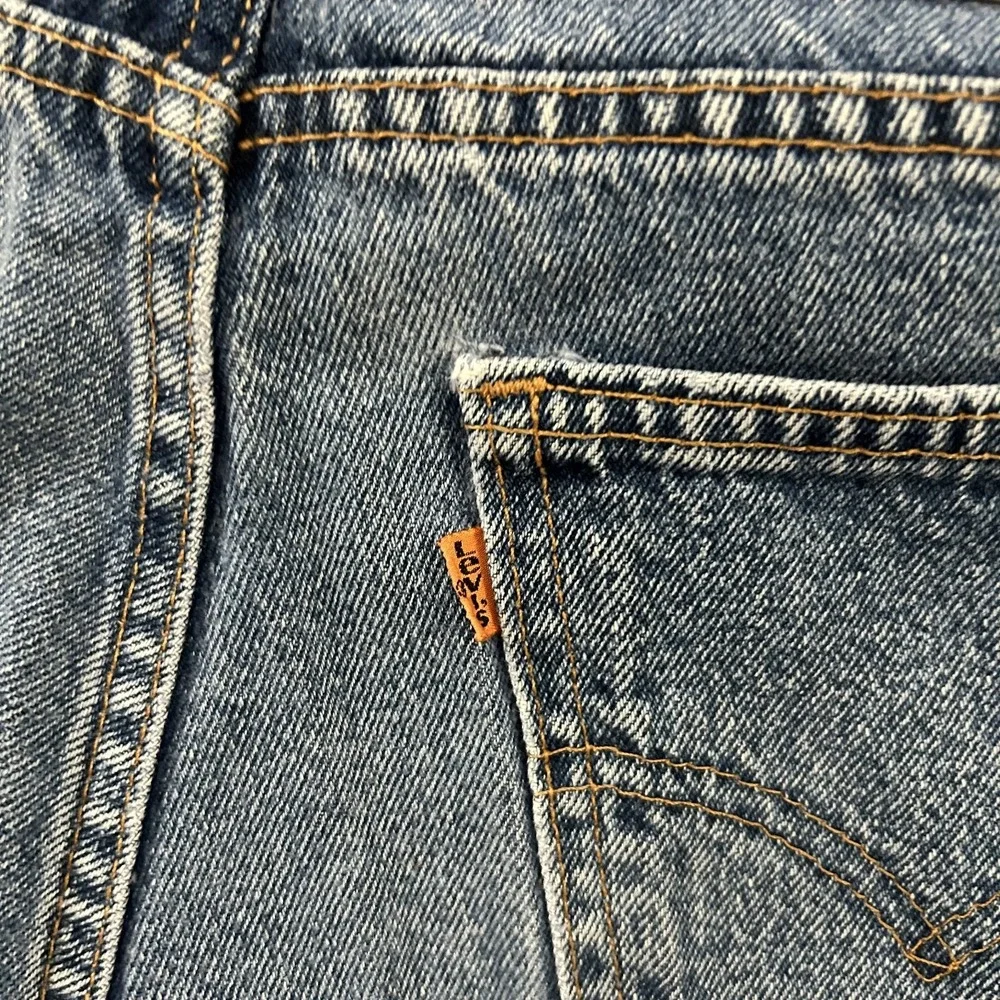 Vintage Levis Shorts Mens 32 Blue Denim 560 Relaxed Orange Tab Bermuda Jorts USA